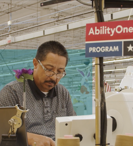 Man working at AbilityOne