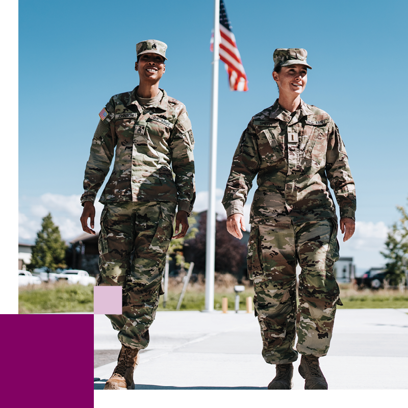 Year in Review Veterans two soldiers walking