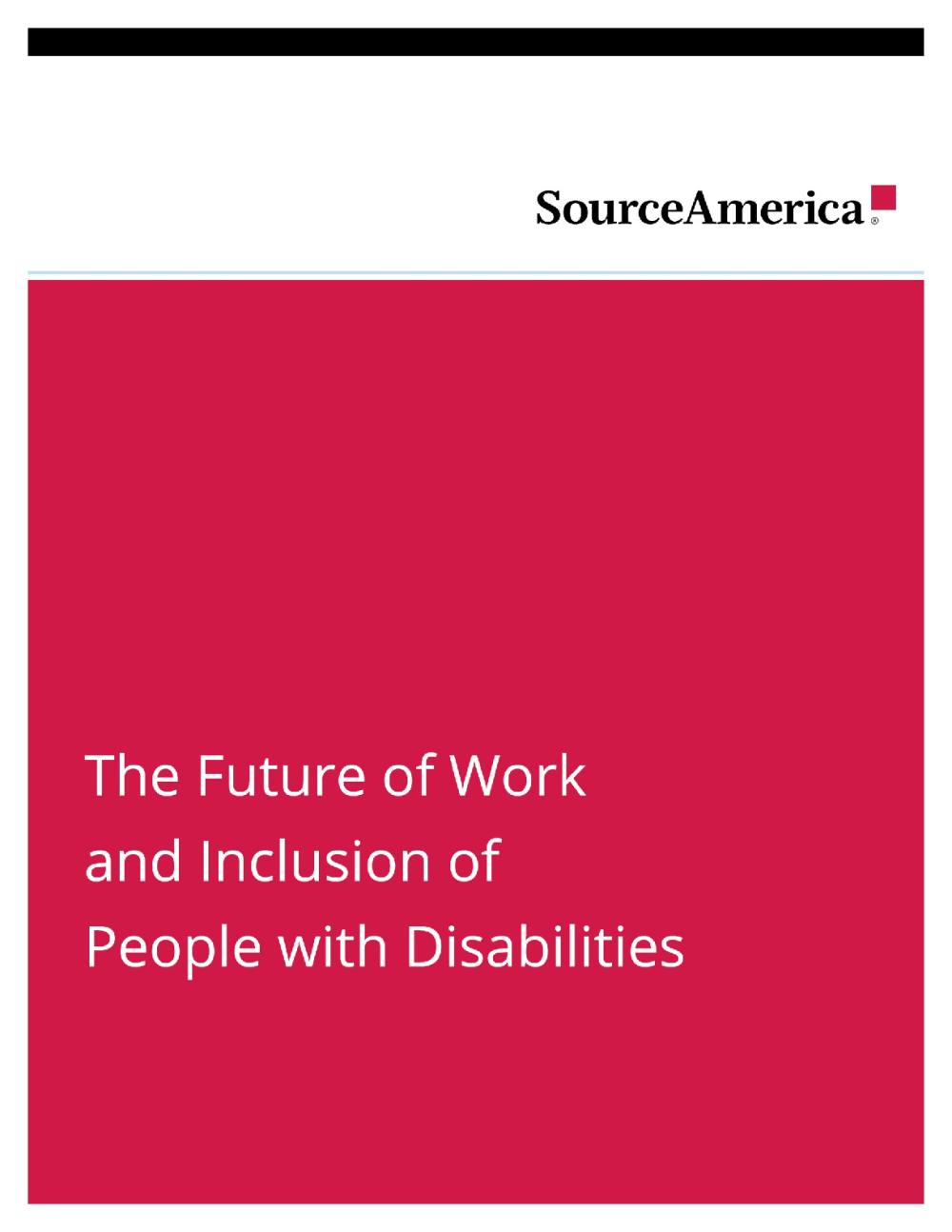 The Future of Work and Inclusion of People with Disabilities